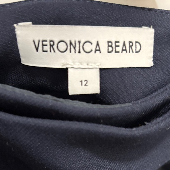 Veronica Beard Navy Trousers with Gold Buttons - Picture 8 of 13